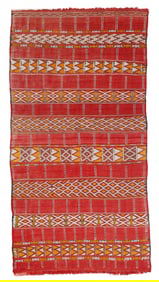 Moroccan Kilim, Mid 20th C., 4'9'' x 9'0''