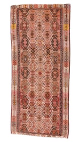 Reyhanli Kilim, Turkey, Early 20th C., 5'11'' x 13'0''