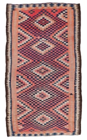 Veramin Area Kilim, Persia, Early/Mid 20th C., 5'3'' x 9'3''