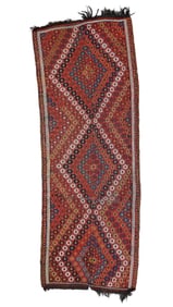 Anatolian Cicim/Kilim, Turkey, Ca. 1940, 4'5'' x 12'2''