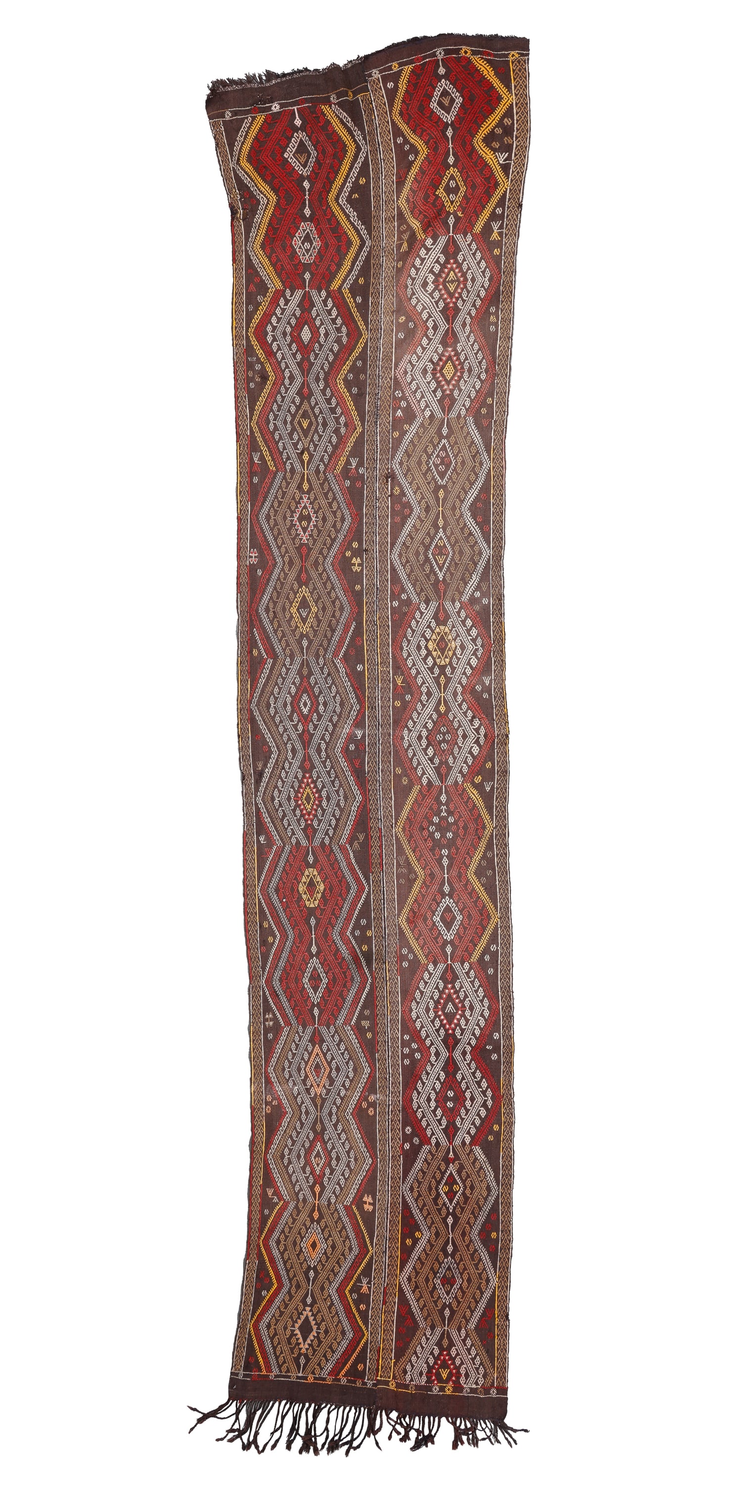 Malatya Cicim Kilim Runner, Turkey, Early 20th C., 2'6'' x 12'6'' (1 of 3)