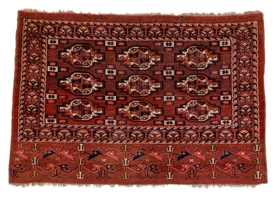 Yomud Chuval, Turkmenistan, Ca. 1890, 4'1'' x 2'9''