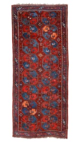 Central Asian Karakalpak Rug, Ca. 1900, 4'8'' x 11'3''