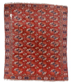 Tekke Main Rug, Turkmenistan, Mid 19th C., 6'0'' x 6'11''