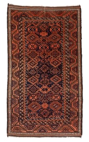 Baluch Rug, Persia/Afghanistan, Late 19th C., 3'6'' x 6'3''