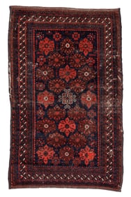 Baluch Rug, Persia/Afghanistan, Late 19th C., 2'11'' x 4'7''