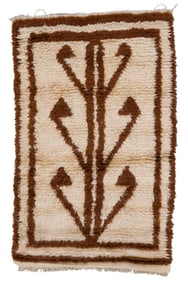 Central Anatolian Tulu Rug, Turkey, Mid 20th C., 3'3'' x 5'0''