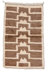 Central Anatolian Tulu Rug, Turkey, Mid 20th C., 4'0'' x 6'1''