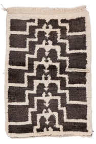 Central Anatolian Tulu Rug, Turkey, Mid 20th C., 2'9'' x 3'11''