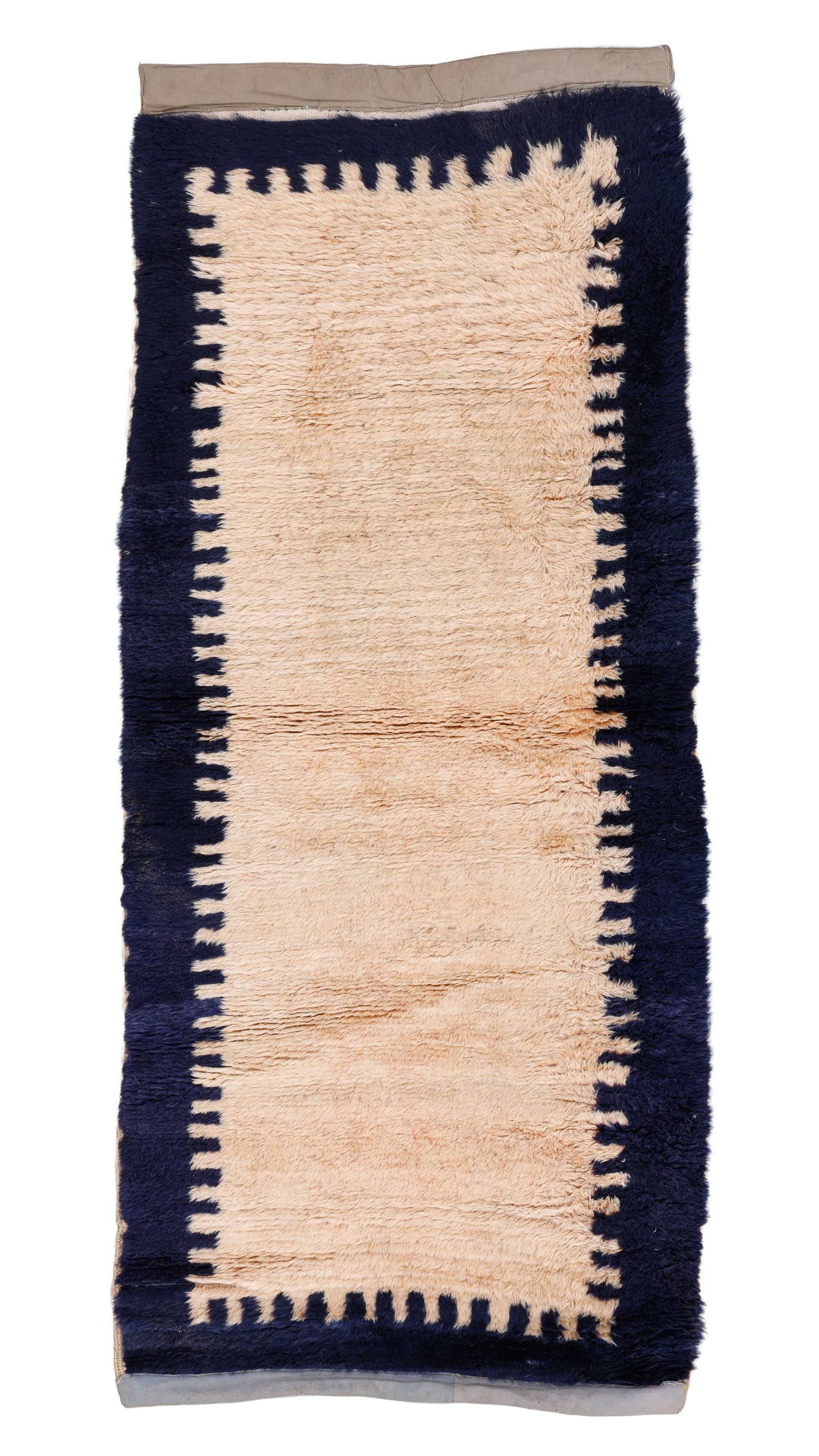 Central Anatolian Tulu Rug, Turkey, Mid 20th C., 2'5'' x 5'11'': Central Anatolian Tulu Rug, Turkey, Mid 20th C., 2'5'' x 5'11'' (74 x 180 cm). Weight: 8 lbs. Material: wool pile, wool warp, wool weft.
