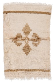 Central Anatolian Tulu Rug, Turkey, Mid 20th C., 3'7'' x 5'6''