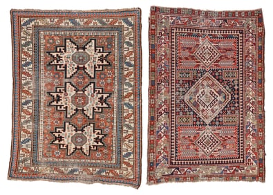 2 Shirvan Rugs, Caucasus, Ca. 1875