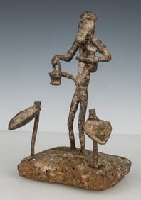 Metal and Wood Shrine Figure, Nepal, 19th C.