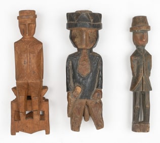 3 Kuna Panamanian/Panama, San Blas Islands, Nuchu Figures