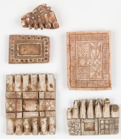 Vintage Bolivian Andean Alabaster Votives, Illas