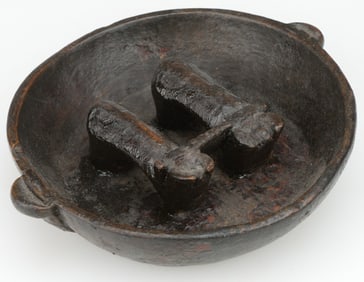 Bolivian Aymara Wood Marriage Bowl, Early 20th C.