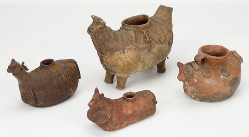 Antique Peruvian/Peru Terracotta Canopa