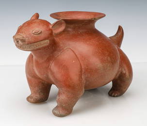 Large Pre-Columbian Colima Pottery Dog