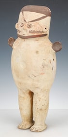 Pre-Columbian Chancay Chuchimilco Female Figure, H:18.5"