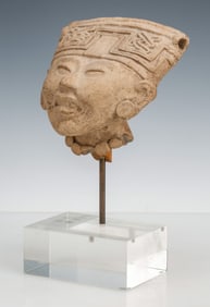 Pre-Columbian Veracruz Pottery Sonriente Head