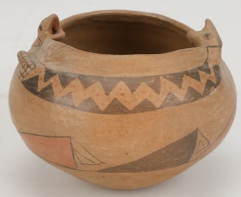 Native American Casas Grandes Snake Decorated Pot