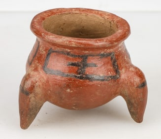 Pre-Columbian Pottery Tripod Bowl