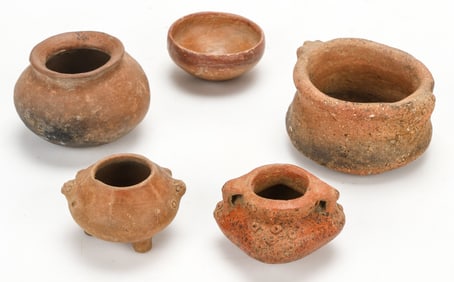 Miniature Pre-Columbian & African Vessels/Pots