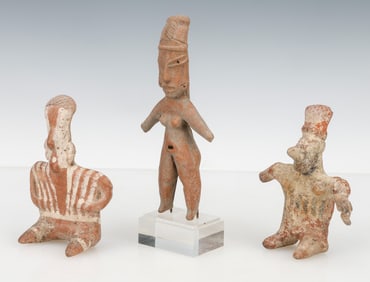 3 Pre-Columbian Pottery Figures