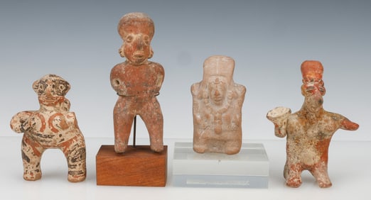 4 Pre-Columbian Pottery Figures