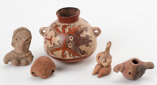 Collector's Lot of Pre-Columbian Finds (5 Pieces)