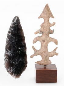 Pair of Ancient Flint & Arrow Head