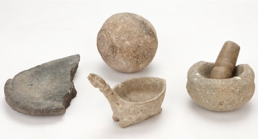 Group of Taino/Mexican Pre-Columbian Artifacts,