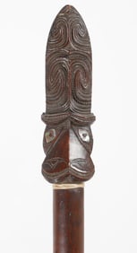 A Maori Long Club/Fighting Staff, Taiaha, New Zealand, 19th C.