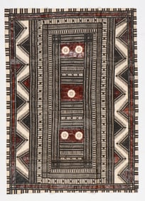 Fijian Masi (Tapa Cloth), 47'' x 33''