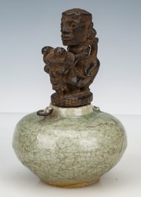 Batak Shaman's Medicine Guri Guri Container, Sumatra Indonesia, 19th/early 20th C.