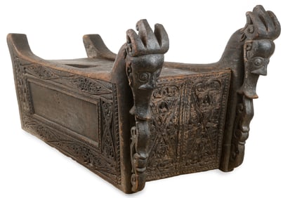 Monumental Antique Toba Batak Heirloom Chest (Hombung), Sumatra
