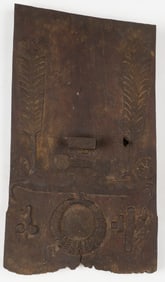 Nias Shrine Panel For Ancestor Figure, Indonesia, 27"x15"x3"