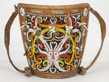 Dayak Beaded Baby Carrier, Borneo