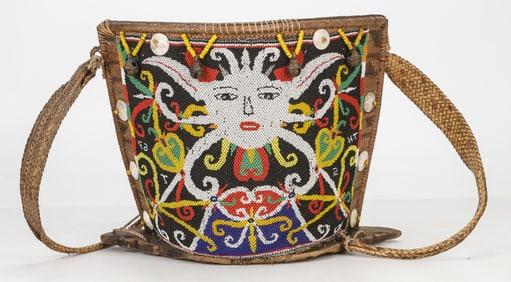 Dayak Beaded Baby Carrier, Borneo
