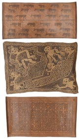 3 Vintage Dayak Rattan Mats