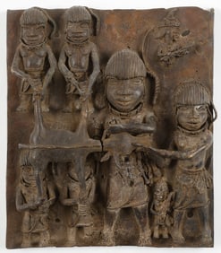 African Benin Bronze Plaque