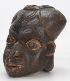 African Bamileke Helmet Mask