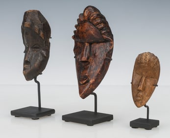 3 Passport Masks, Bassa, Liberia, 19th-Early 20th C.