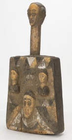 African Igbo Ritual Slit Drum, H:23"