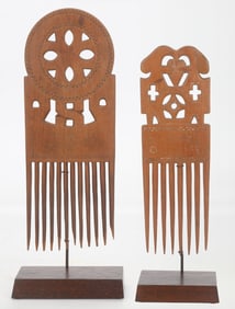 2 African Ashanti Combs, Ghana