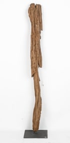 African Konso Figural Post, H:55"