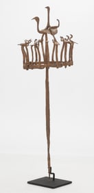 African Opa Osanyin Herbalist Staff, Yoruba People, Nigeria