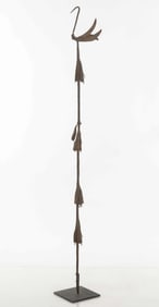 Elegant African Opa Osanyin Herbalist’s Staff