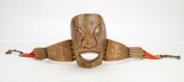 Naga (Burma) Ceremonial Bone Belt, Early/Mid-20th Century