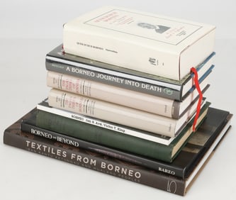 Reference Books: Library of 8 Tribal Art Reference Books: Borneo